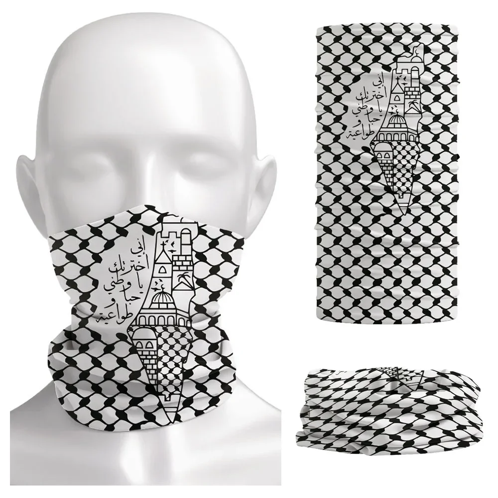 Headband Summer Knit - Arabische Kalligraphie Bandana Folk Hatta Kufiya