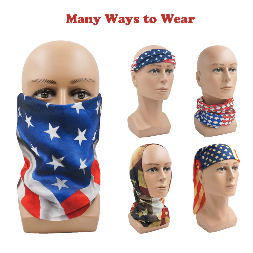 Sonnenschutzschal mit USA-Flag – Headband Summer Knit Bewertung und Preis