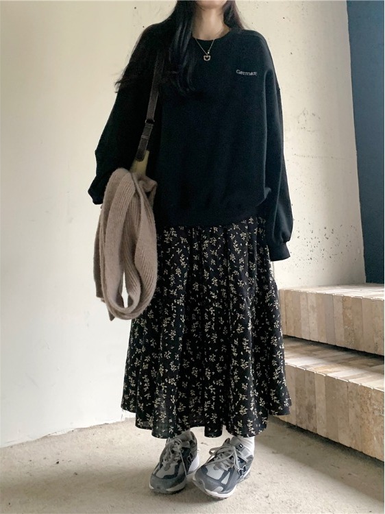 Plus Size Damenrock mit hoher  – Midi Skirt Floral Bewertung und Preis