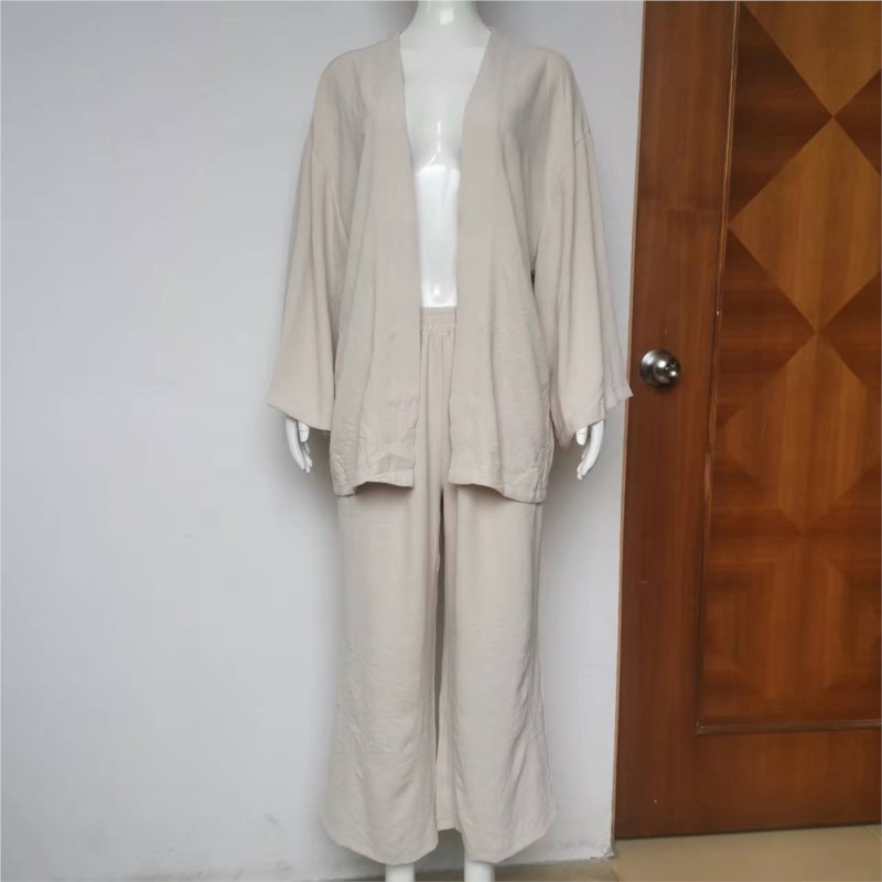 Damen Leinen Hosenanzug mit Fl – Linen Pant Wide Bewertung und Preis