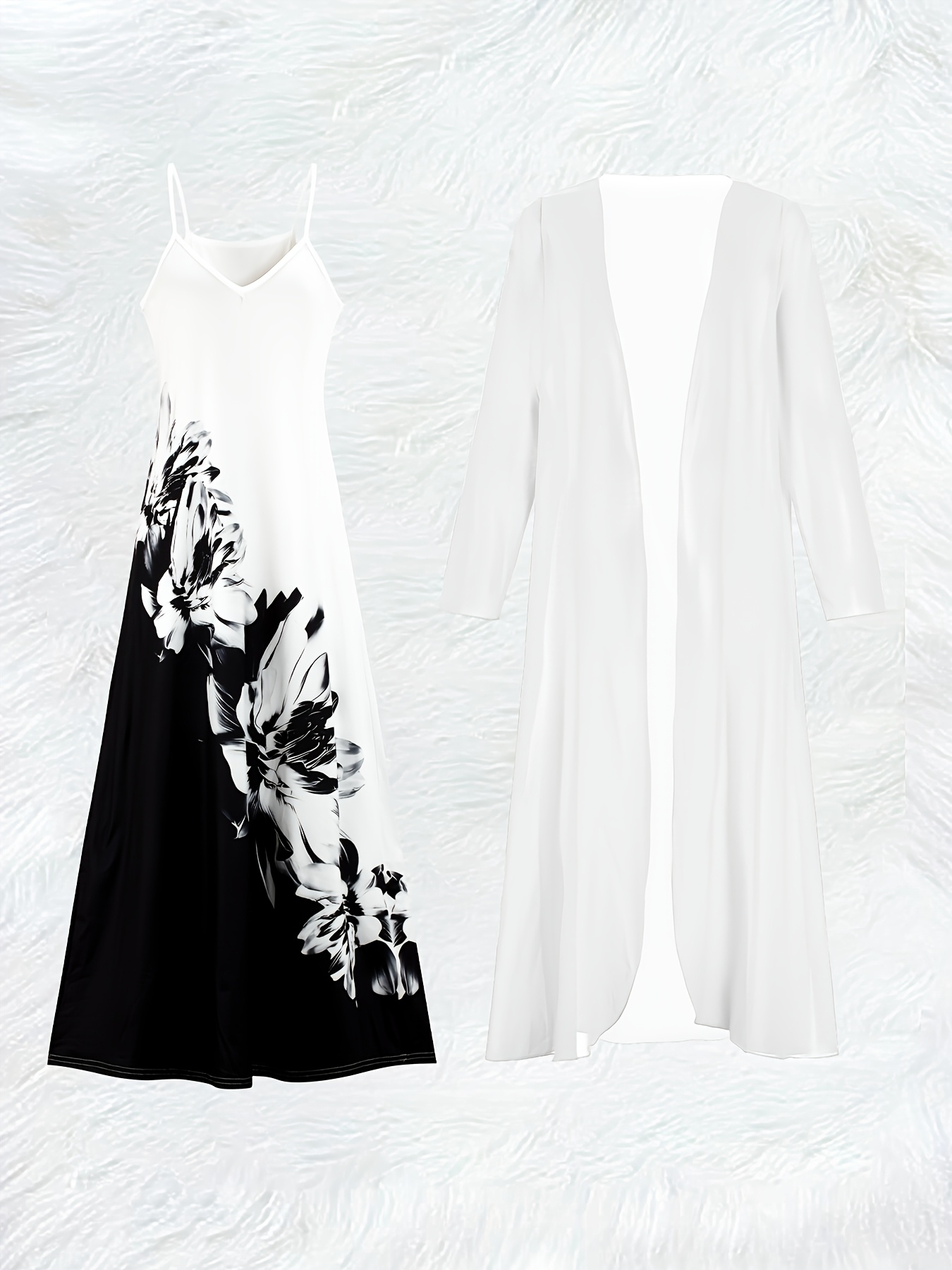 Lässiges Schwarz-Weißes Blumen – Midi Skirt Floral Bewertung und Preis