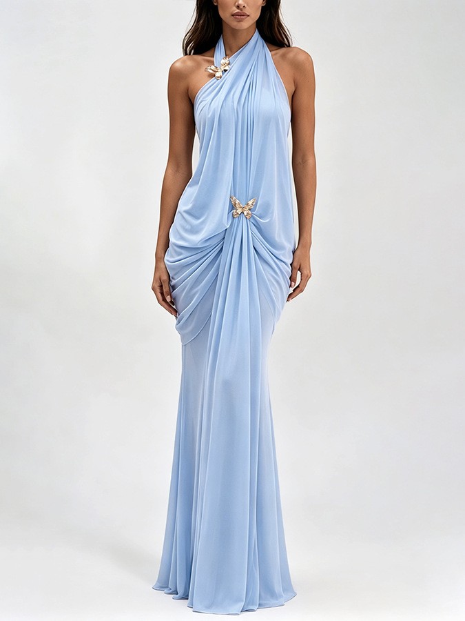 Elegantes Schulterfreies Neckh – Maxi Dress Halter Bewertung und Preis