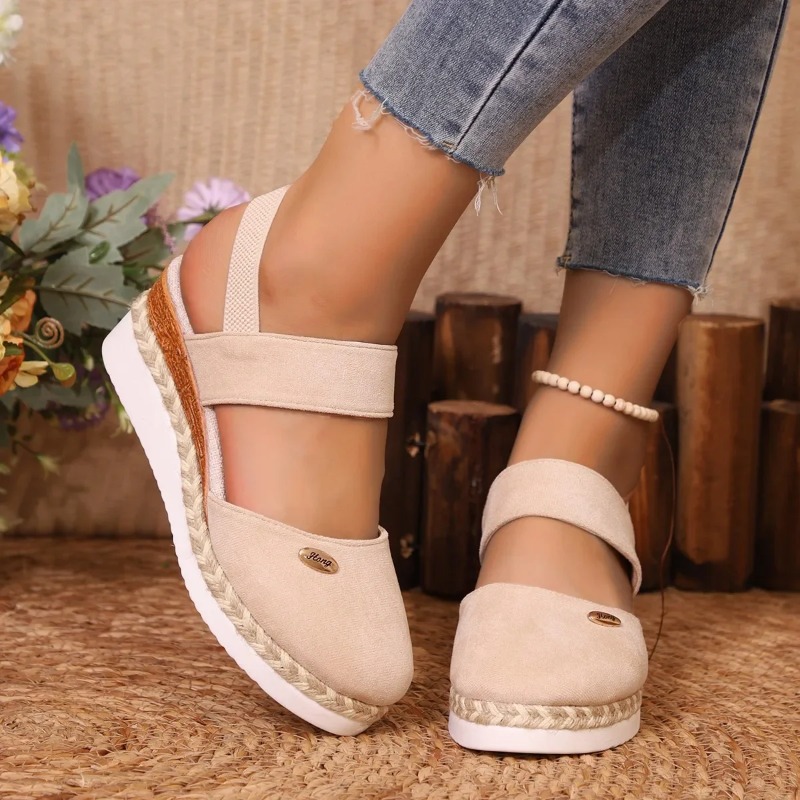 Damen Keilsandaletten mit gesc – Wedge Espadrille Women Bewertung und Preis