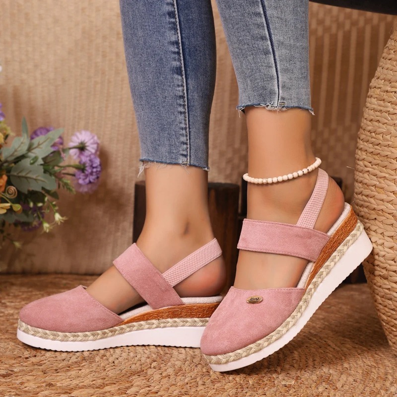 Damen Keilsandaletten mit gesc – Wedge Espadrille Women Bewertung und Preis