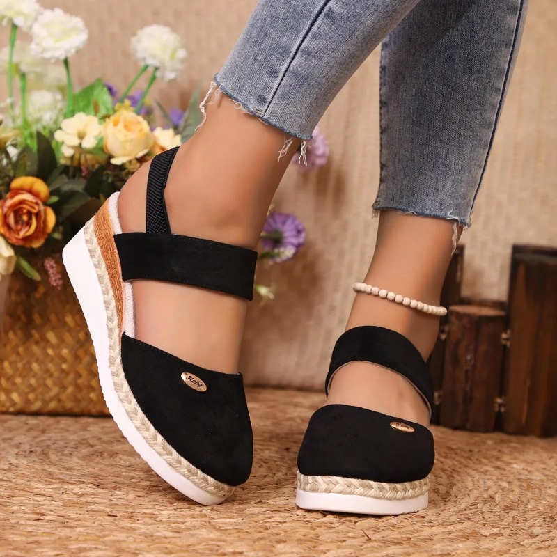 Damen Keilsandaletten mit gesc – Wedge Espadrille Women Bewertung und Preis