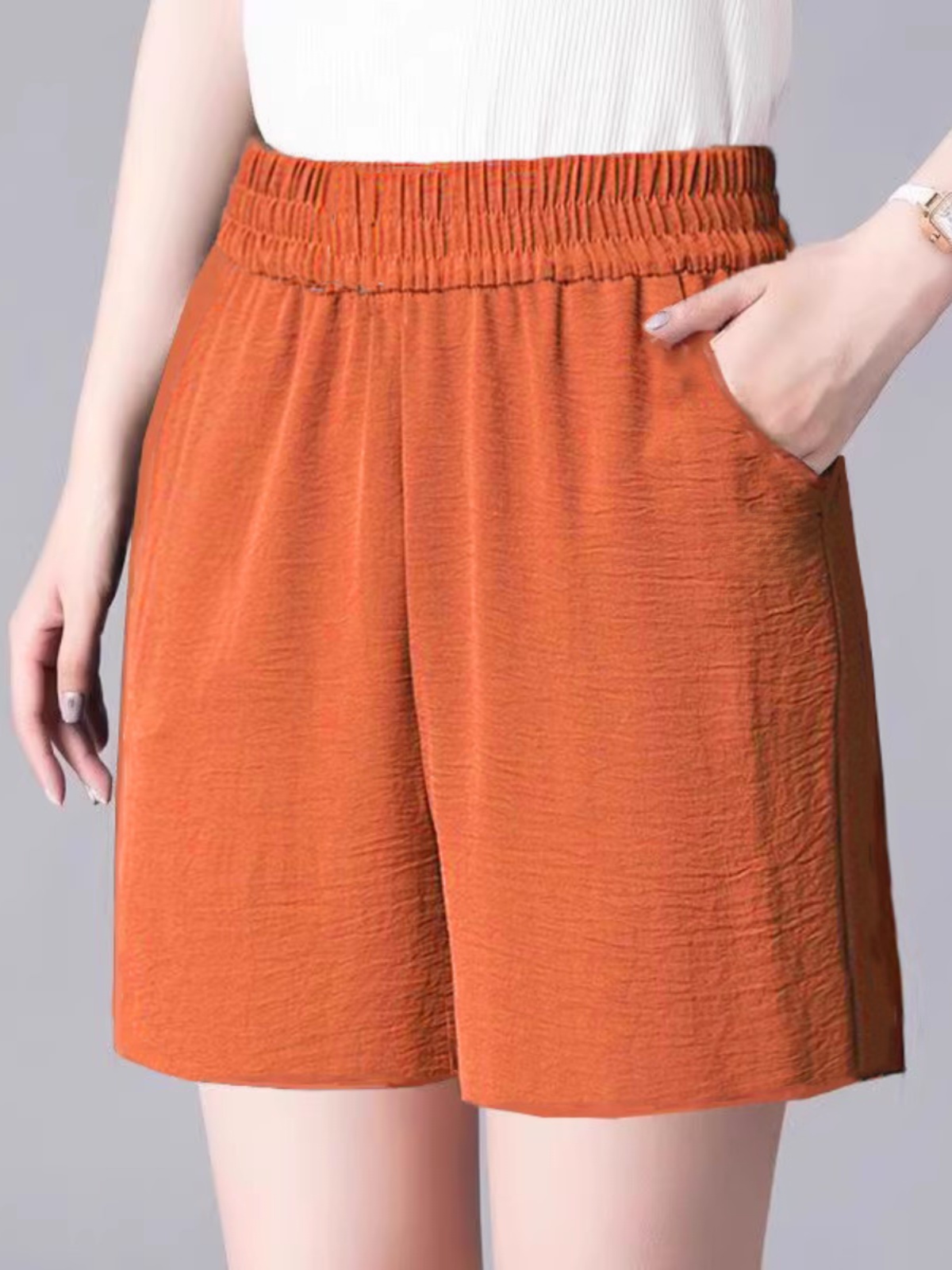 Damen-Shorts mit hoher Taille  – Linen Pant Wide Bewertung und Preis