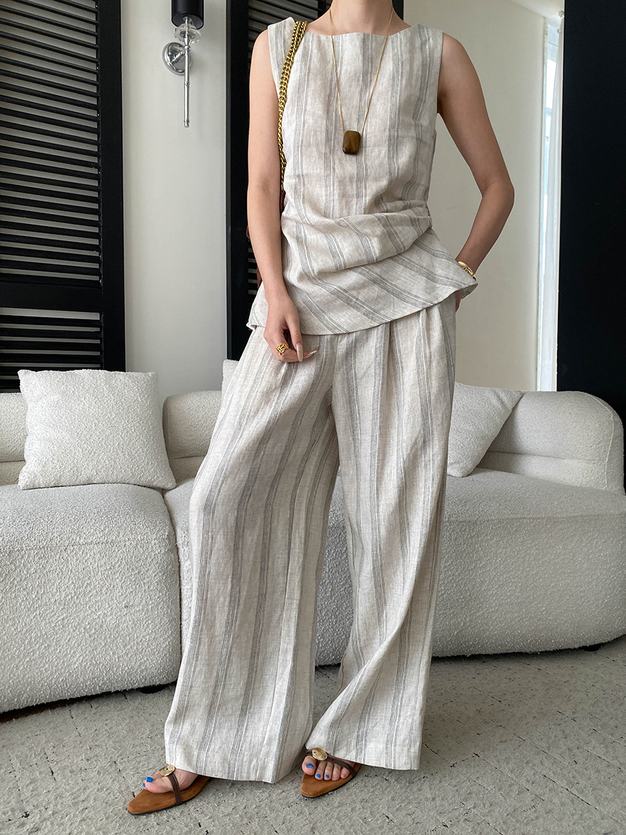 Sommerliches Damen-Set mit ges – Linen Pant Wide Bewertung und Preis