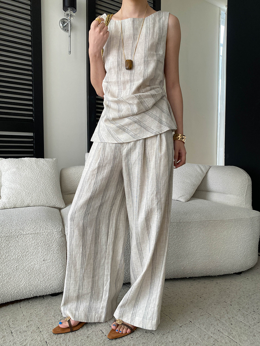 Sommerliches Damen-Set mit ges – Linen Pant Wide Bewertung und Preis