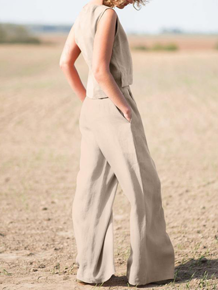 Sommer Lose Oansatz Top Breite – Linen Pant Wide Bewertung und Preis